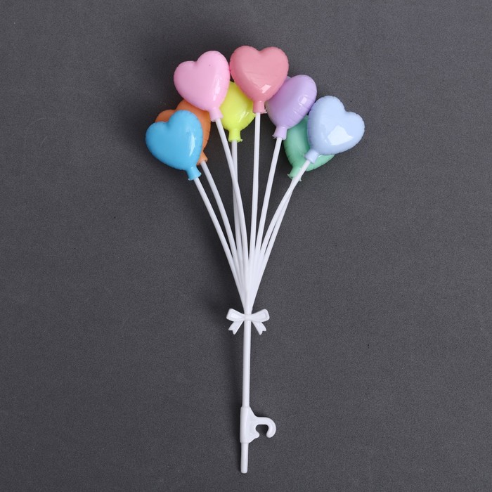 Топпер «Воздушные шары-сердца» воздушные шары из фольги в форме сердца 22 дюйма