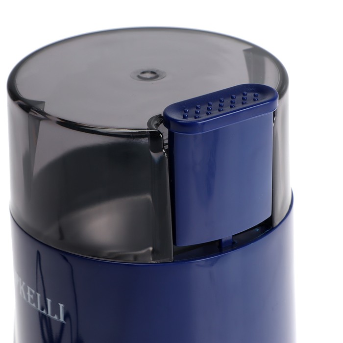 Кофемолка KELLI  KL-5112, электрическая, ножевая, 300 Вт, 70 г, синяя