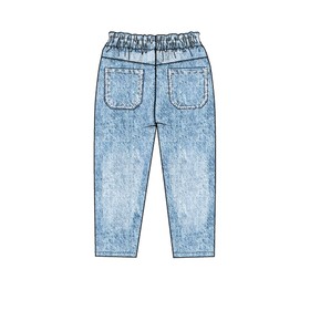 

Джинсы Mom fit для девочки, рост 122 см