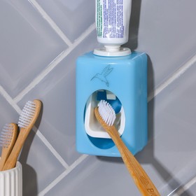 Выдавливатель для зубной пасты механический «Колибри», голубой Ош