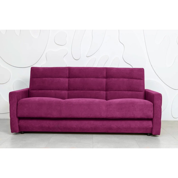 Прямой диван «Прайм 9», книжка, независимый пружинный блок, велюр, цвет сatania plum