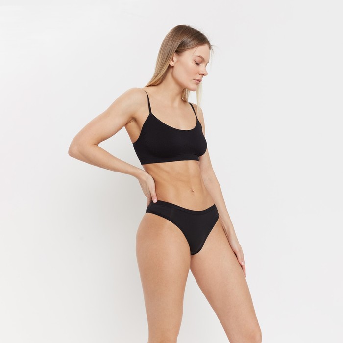 Трусы женские бразильяна, цвет чёрный (nero), размер 44 (S)