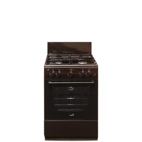 

Плита CEZARIS ПГ 3200-01, газовая, 4 конфорки, 59 л, газовая духовка, коричневая