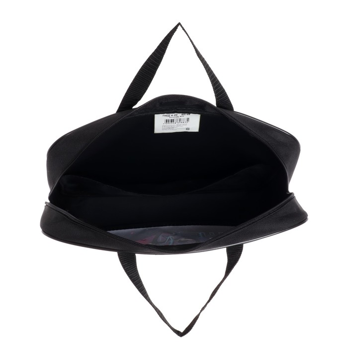 Папка с ручками текстильная А4, 350 х 265 х 45 мм, "Оникс", ПМД 4-20 "Космонавт BMX", ручка-тесьма 9431247