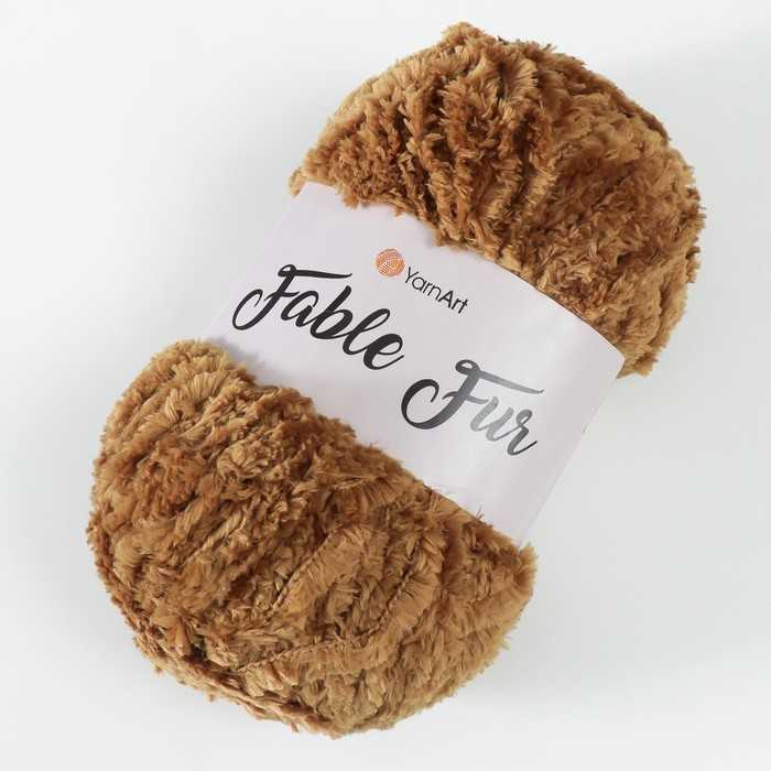 

Пряжа "Fable Fur" 100% микрополиэстер 100м/100гр (970 бежевый)