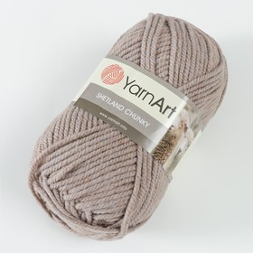 

Пряжа "Shetland Chunky" 50% акрил, 50% шерсть 150м/100гр (605 серо-бежевый)