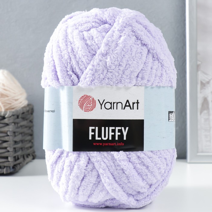 

Пряжа "Fluffy" 100% микрополиэстер 70м/150гр (715 сирень)