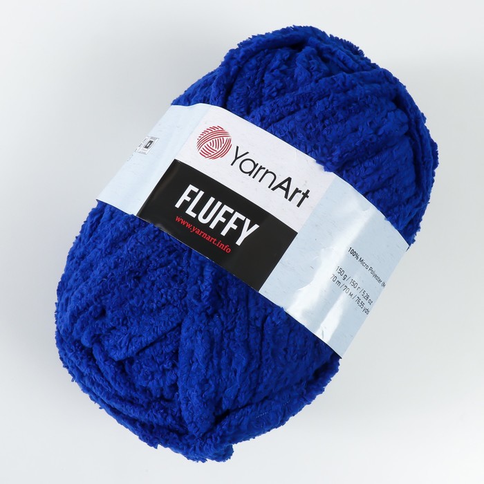 

Пряжа "Fluffy" 100% микрополиэстер 70м/150гр (727 василёк)