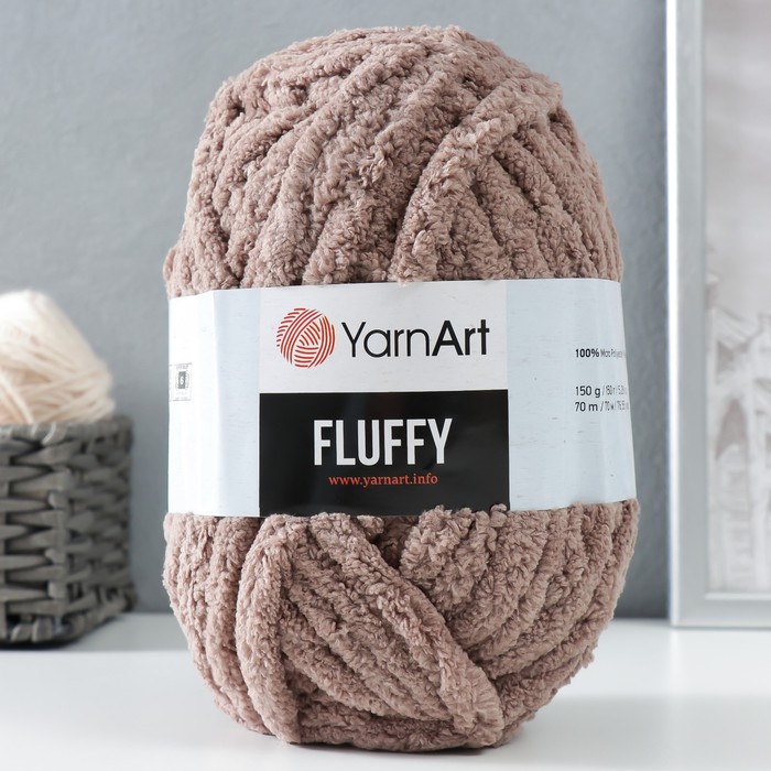 

Пряжа "Fluffy" 100% микрополиэстер 70м/150гр (726 какао)