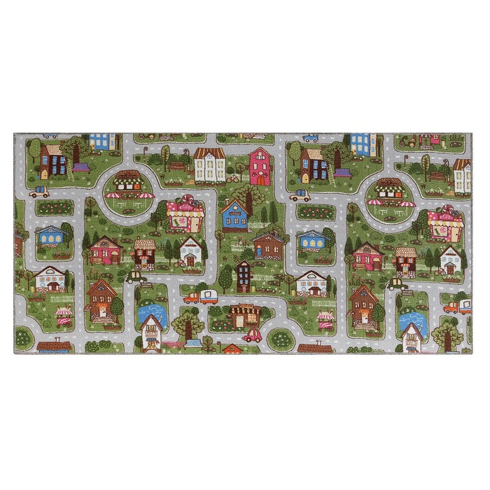 Ковер принт Дороги 200х200 см полиамид