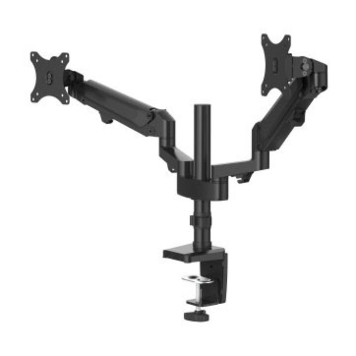 

Кронштейн для монитора Hama FM 2 Arms gas spring 118498, до 12 кг, 13-32", наклон, чёрный