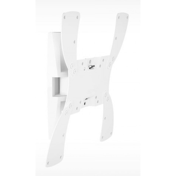 фото Кронштейн для телевизора holder lcds-5019, до 30 кг, 22-42", настенный, поворот и наклон, белый