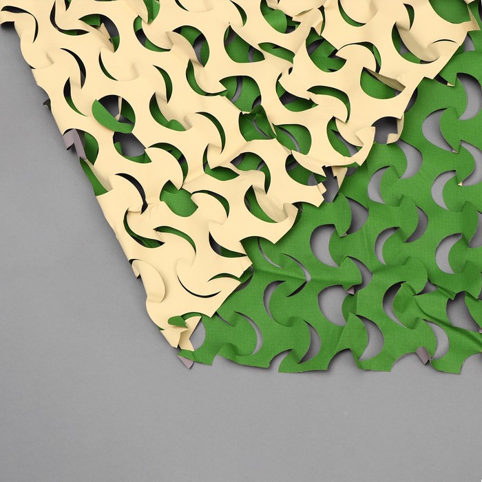 Сетка маскировочная, 5 × 2 м, зелёно-бежевая, «Лайт» сетка маскировочная затеняющая 6 х 1 5 м плотность 40 г м² зелёно бежевая