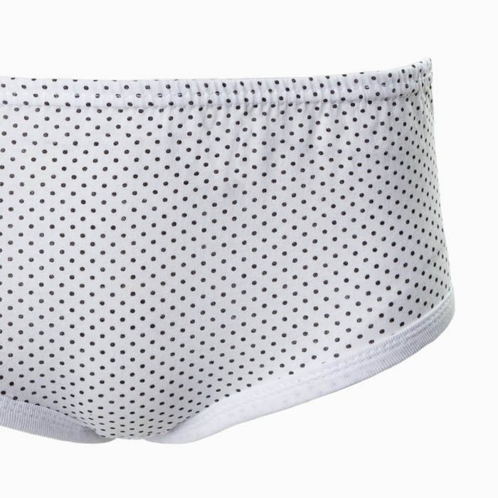 фото Трусы слипы женские, цвет белый/горошек, размер 52 текстильторг