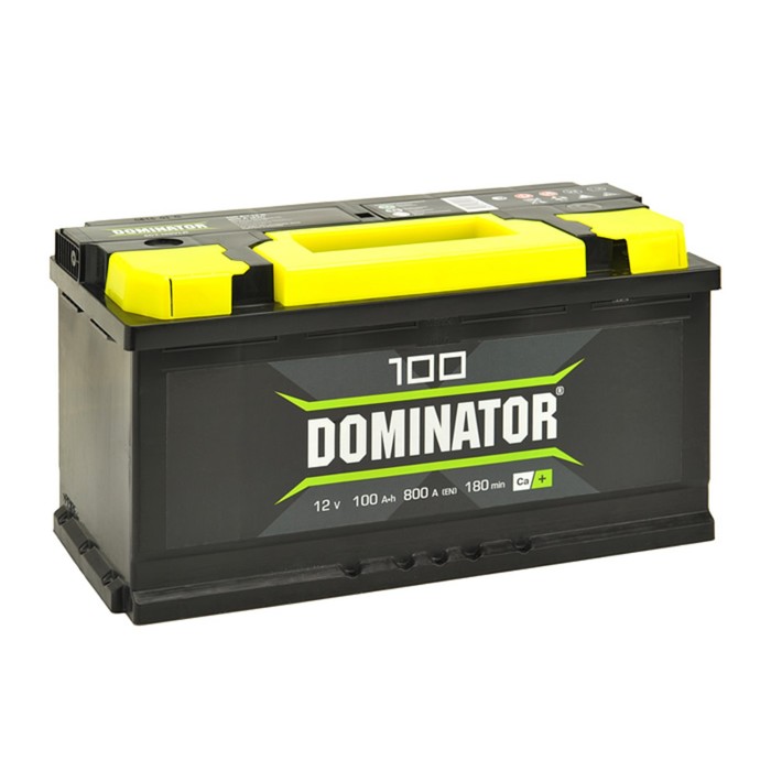 фото Аккумулятор dominator 100 а/ч, 870 а, 353х175х190, прямая полярность