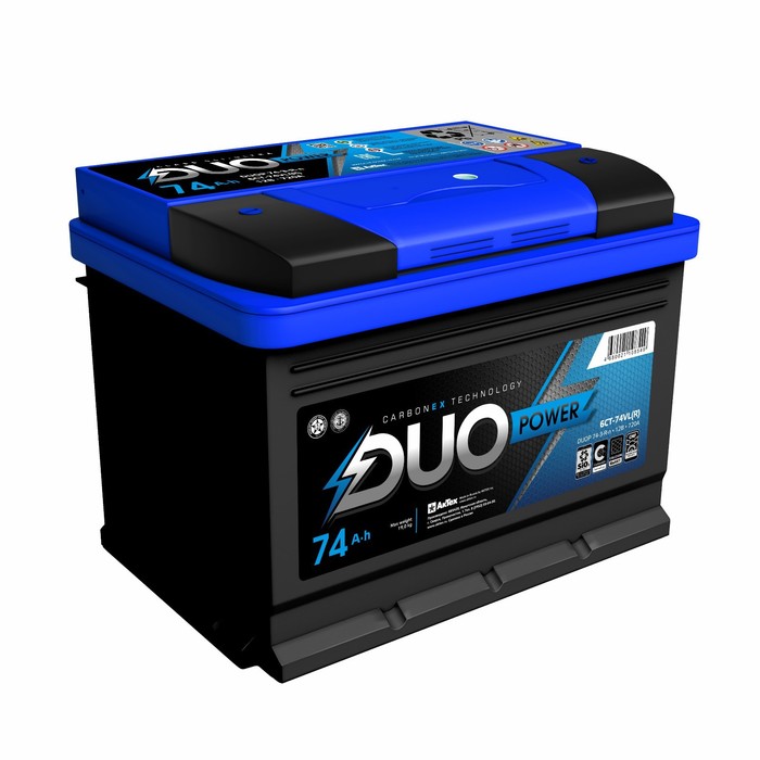 

Аккумулятор Duo Power 74 А/ч, 750 А, 278х175х175, низ., обратная полярность