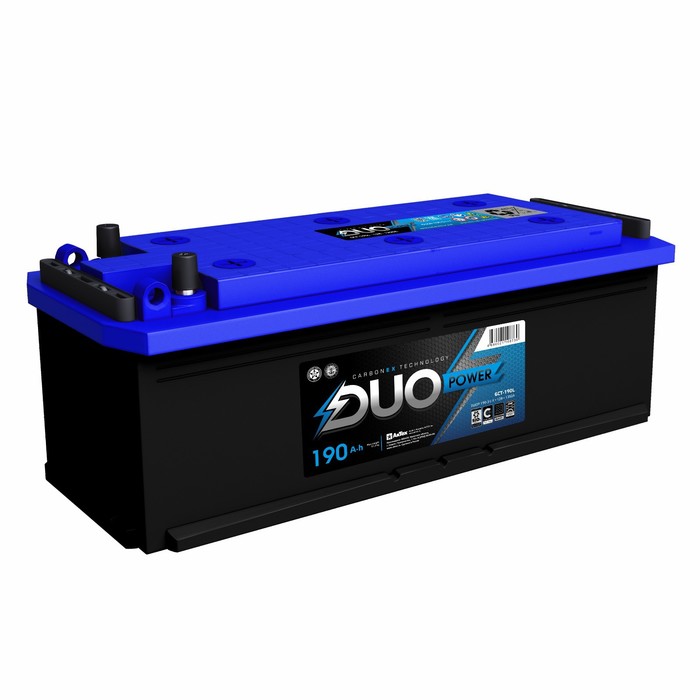 

Аккумулятор Duo Power 190 А/ч, 1350 А, 514х218х217, прямая полярность