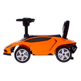 

Толокар Lamborghini Centenario, колеса из PVC, цвет оранжевый, уценка