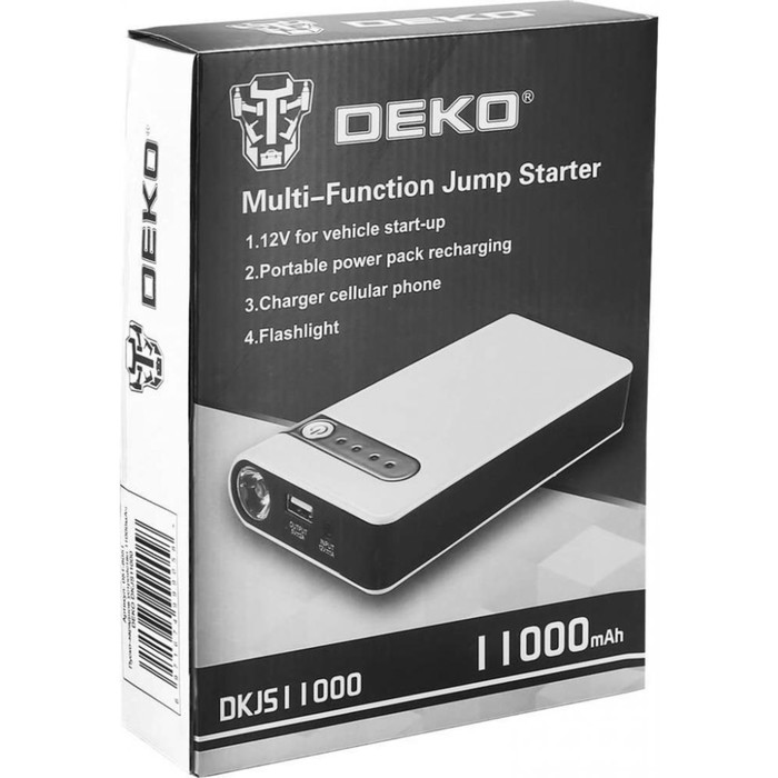 Пуско-зарядное устройство DEKO DKJS11000, 11000 мАч