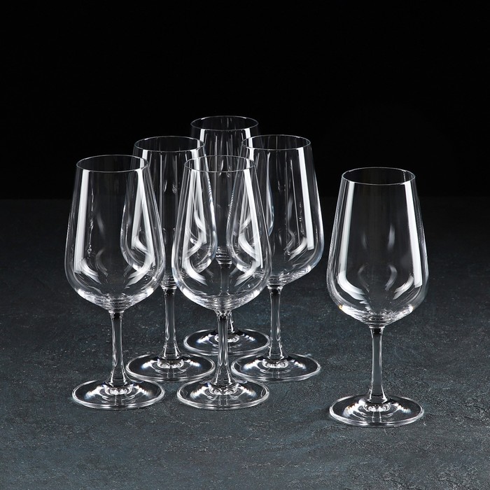 фото Набор бокалов для белого вина apus, 360 мл, 6 шт crystalite bohemia