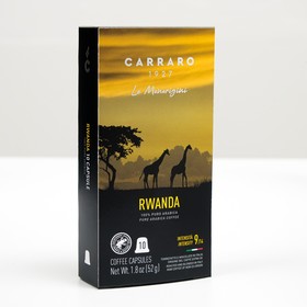 

Кофе молотый в капсулах Carraro RWANDA, 52 г