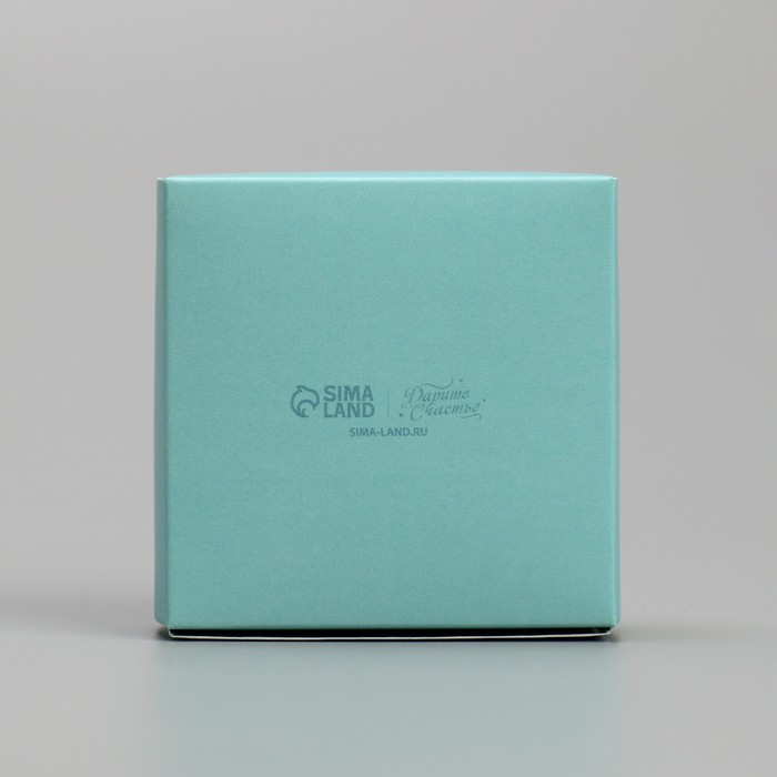 Коробка под бижутерию двухсторонняя «Тиффани», 7.5 × 7.5 × 3 см