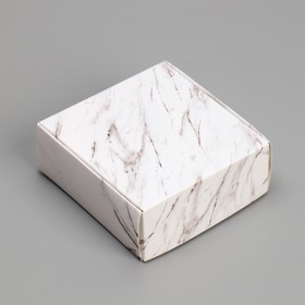 Коробка под бижутерию «Мрамор», 7.5 × 7.5 × 3 см
