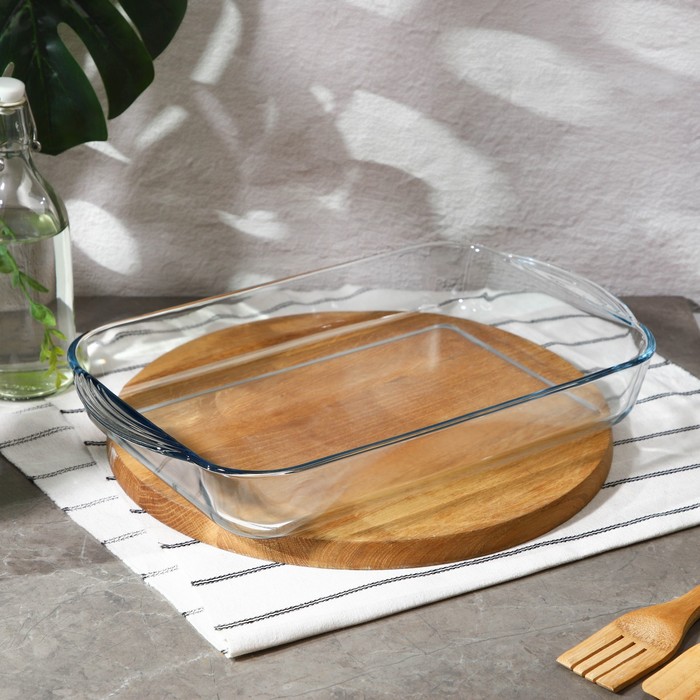 форма прямоугольная для запекания и выпечки из жаропрочного стекла cook Форма для запекания и выпечки из жаропрочного стекла, 3,85 л, прямоугольная