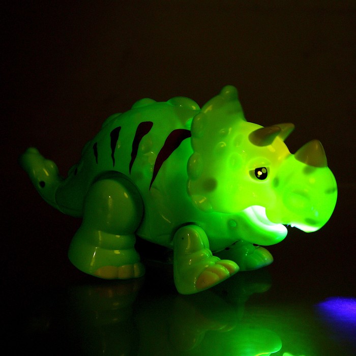 Музыкальная игрушка «Весёлый динозавр», свет, звук, цвета МИКС