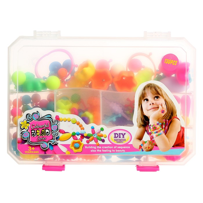 наборы для создания украшений b toys набор для создания украшений 150 элементов Набор для создания украшений Beads set, 150 элементов