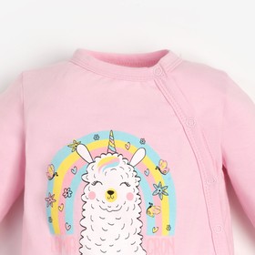 

Полукомбинезон (боди) для девочки, цвет розовый, рост 62 см