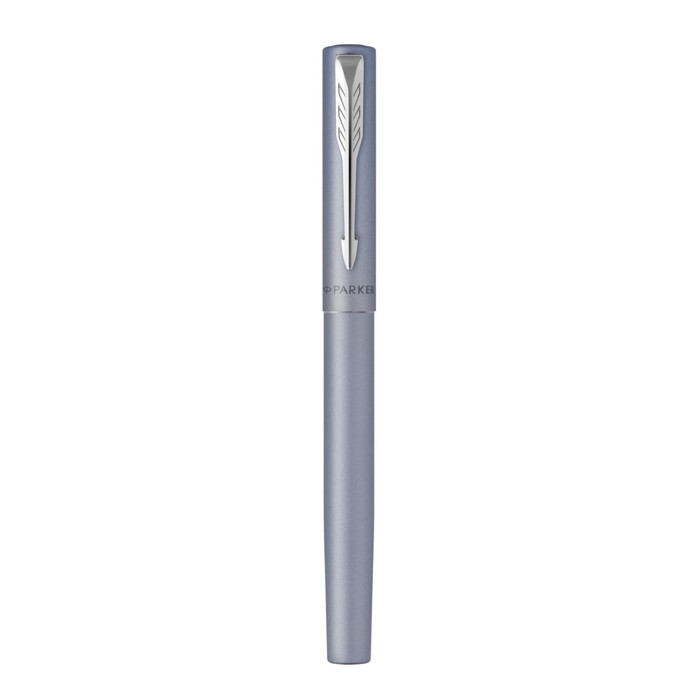 цена Ручка-роллер Parker VECTOR XL SILVER BLUE, тонкая 0.5мм, подар/уп 2159775