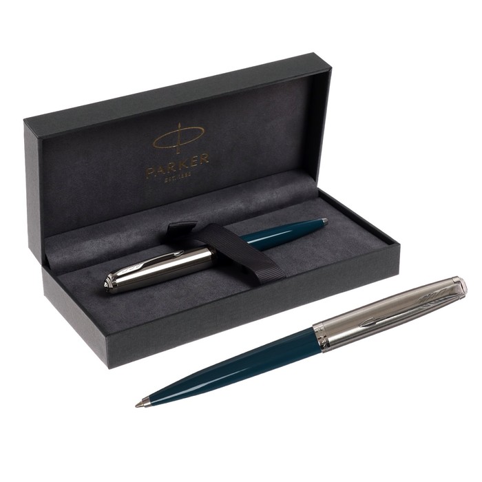 

Ручка шариковая Parker 51 Core Teal Blue CT, голубая, подар/уп 2123508