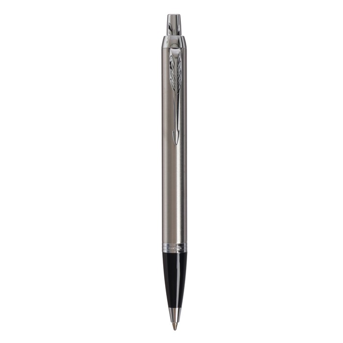 

Ручка шариковая Parker PARKER IM ESSENTIAL STAINLESS STEEL CT, средняя 1.0, черн, подар/уп