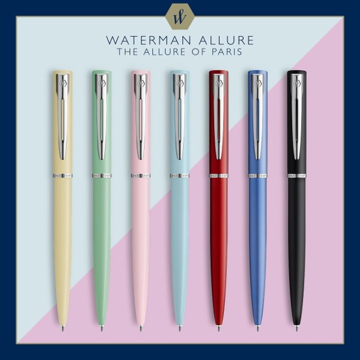 Ручка шариковая Waterman ALLURE, 1,0 мм (M), красный корпус, подар/упак 2068193