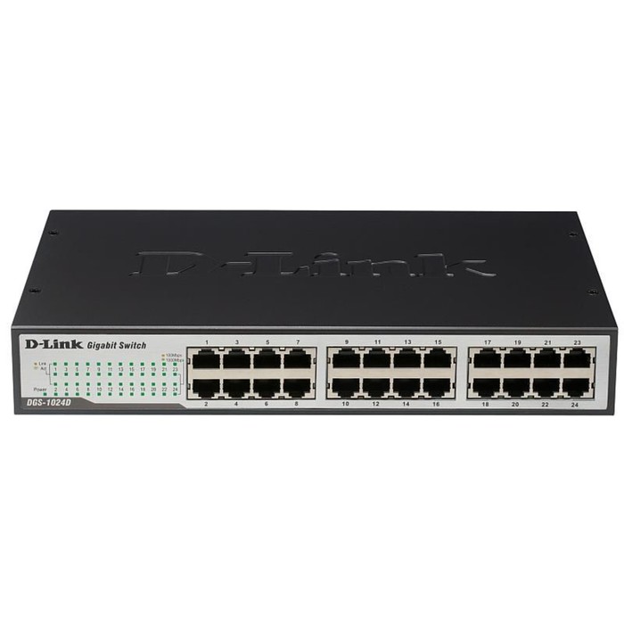 Коммутатор D-Link DES-1024D/G1A, неуправляемый, 24x10/100BASE-TX коммутатор d link des 1024a e1b неуправляемый 24 порта 10 100mbps