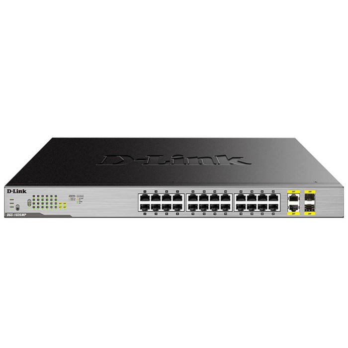 

Коммутатор D-Link DGS-1026MP, неуправляемый, 24х10/100/1000BASE-T