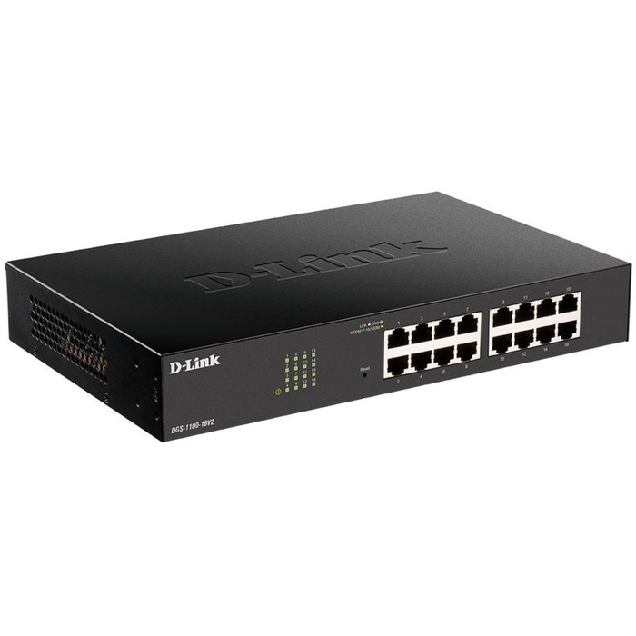 

Коммутатор D-Link DGS-1100-16V2/A, настраиваемый, 16х10/100/1000BASE-T