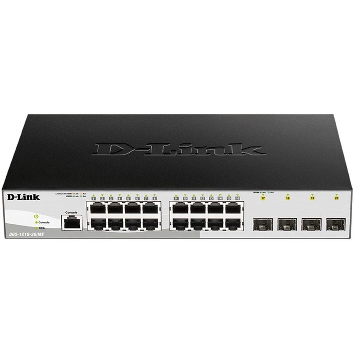 

Коммутатор D-Link DGS-1210-20/ME/B1A, управляемый, 16х10/100/1000BASE-T