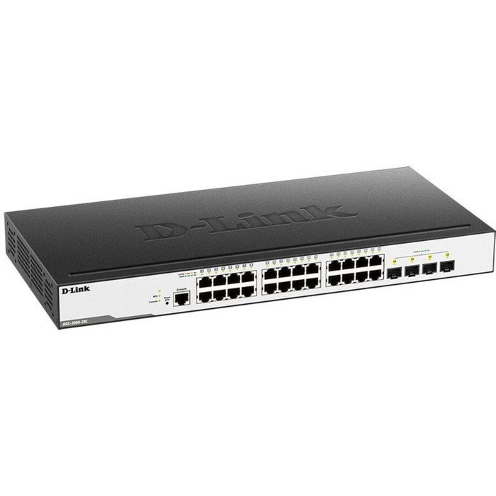 

Коммутатор D-Link DGS-3000-28L/B1A, управляемый, 24х10/100/1000BASE-T