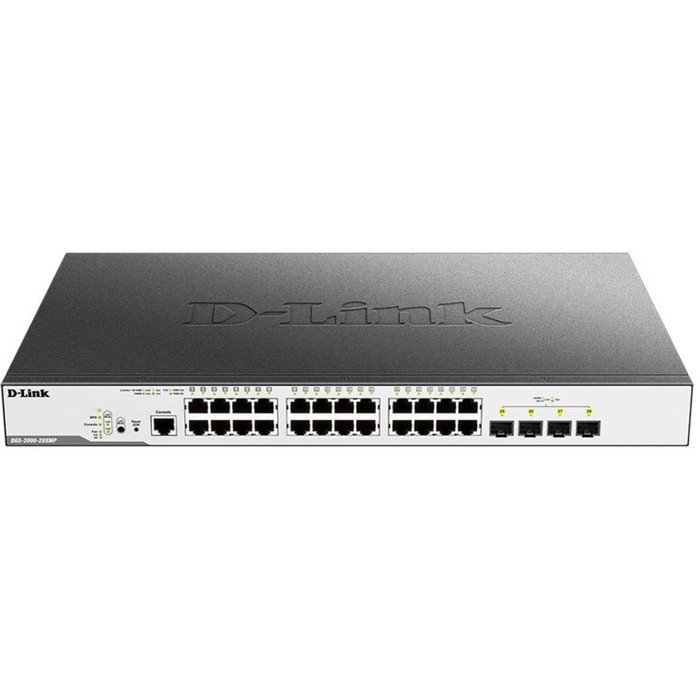 Коммутатор D-Link DGS-3000-28XMP DGS-3000-28XMPB1A управляемый 24х101001000BASE-T 12891700₽