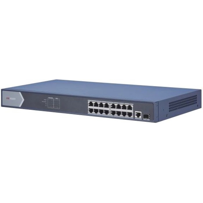 

Коммутатор Hikvision DS-3E0518P-E, неуправляемый, 17х10/100/1000BASE-T