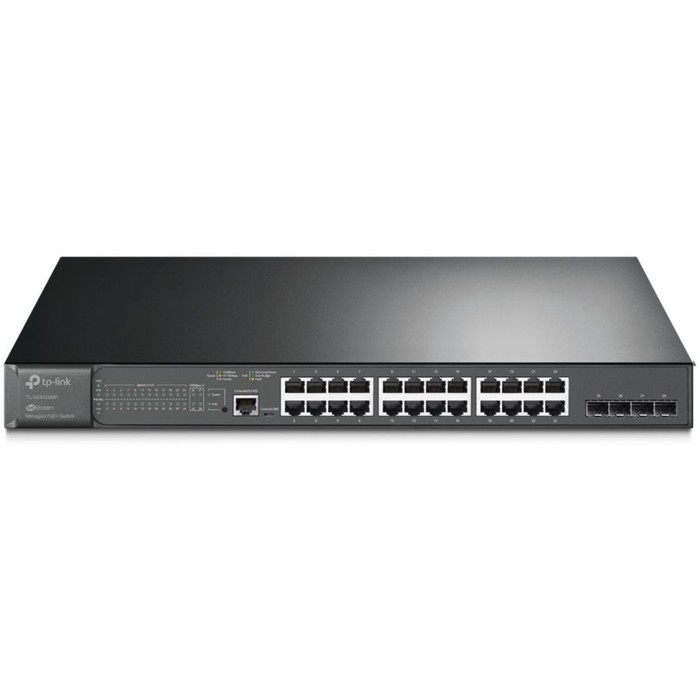 Коммутатор TP-Link TL-SG3428MP, управляемый, 24х10/100/1000BASE-T