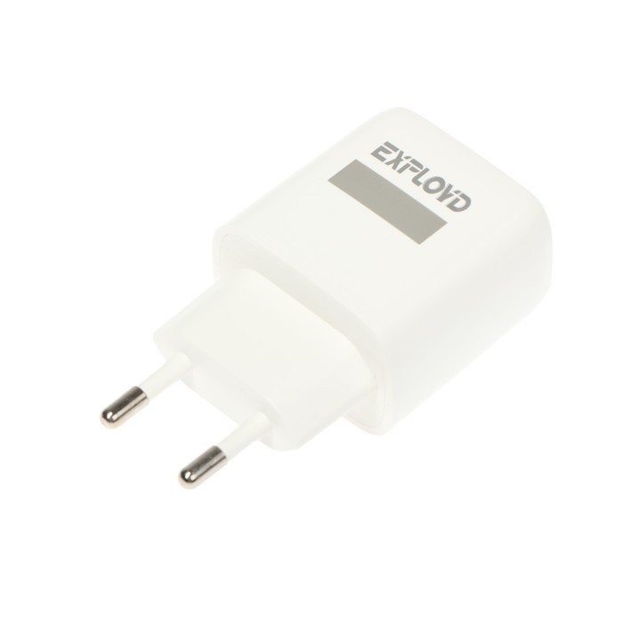 

Сетевое зарядное устройство Exployd EX-Z-1374, USB-C, 3 А, PD, 20 Вт, кабель Type-C, белое