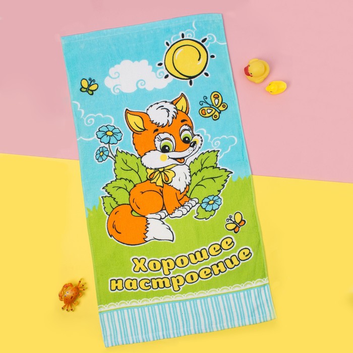 Полотенце "Collorista" Хорошее настроение 48х90 см 100% хлопок 280гр/м2
