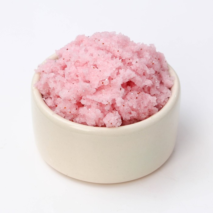 Соляной скраб для тела с блестками "Очищает от мыслей", с ягодным ароматом, 280 мл