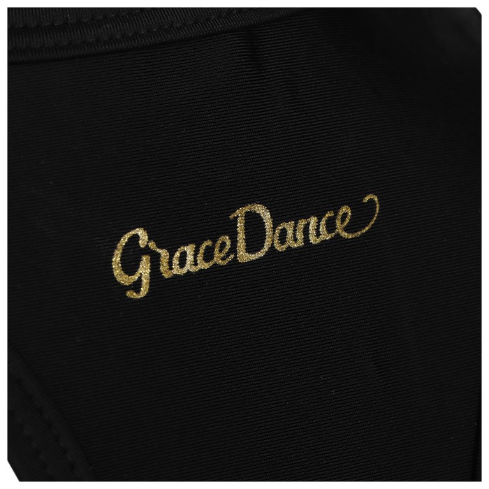 Майка-борцовка Grace Dance, лайкра, цвет черный, размер 42
