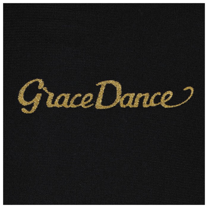 Лосины Grace Dance, лайкра, цвет черный, размер 30