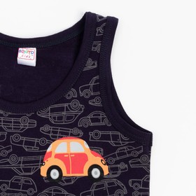 

Комплект для мальчика (майка-трусы), цвет тёмно-синий, рост 110 см