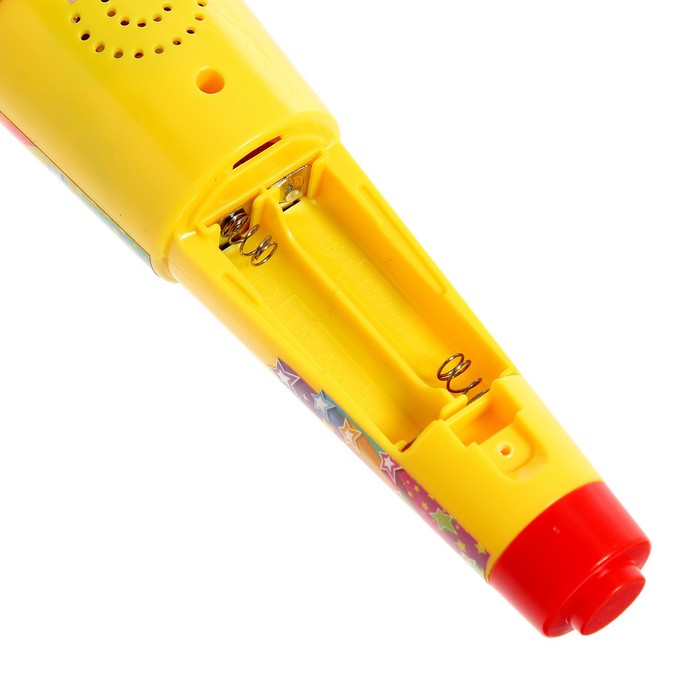 ZABIAKA Микрофон SL-05991, звук, свет, цвет желтый